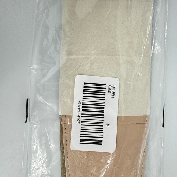 Chico's Reversible Kings Obi Belt Sand NWT Suede Leather‎ Cream Waist Tie Belt - Picture 6 of 7